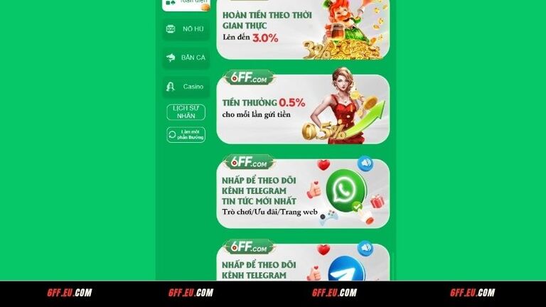 Điều kiện để nhận được khuyến mãi 6FF