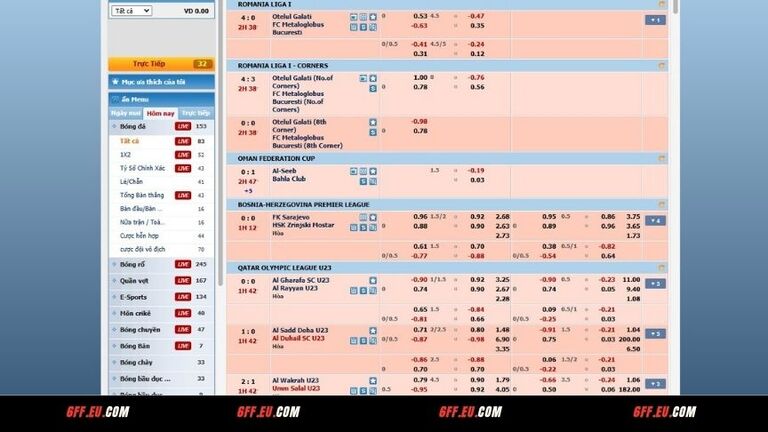 Những điểm cộng ấn tượng tại thể thao 6FF